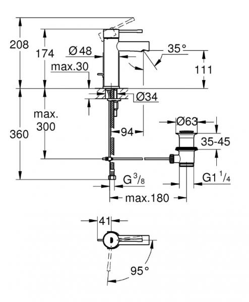 Grohe Essence New h&aring;ndvaskarmatur