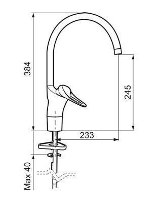 FM Mattsson 9000II k&oslash;kkenarmatur