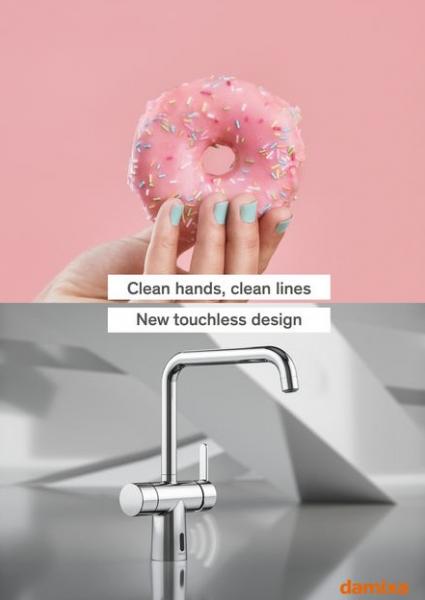 Damixa Silhouet Touchless k&oslash;kkenarmatur - Krom