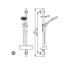 Oras Optima 2796 brusers&aelig;t - Forkromet