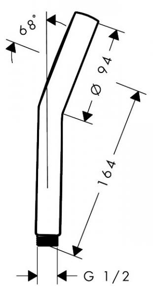 hansgrohe Activera S 95 h&aring;ndbruser 1jet m/EcoSmart - Krom