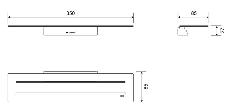 Unidrain Reframe s&aelig;behylde - Messing