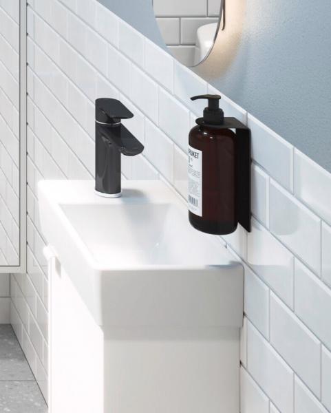 Gustavsberg s&aelig;bepumpeholder til v&aelig;g - Mat sort