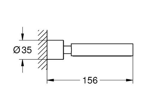 Grohe Atrio holder til s&aelig;besk&aring;l - Krom
