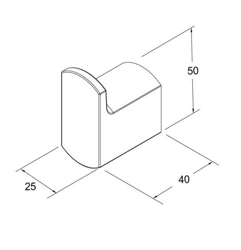 Gustavsberg Square h&aring;ndkl&aelig;dekrog - Krom