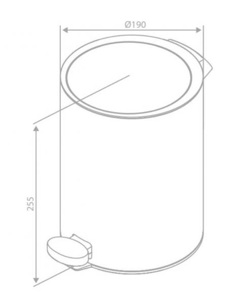 Damixa Zen toiletspand m/pedal og SoftClose 3l - Krom Damixa Zen toiletspand m/pedal og SoftClose 3l - Krom