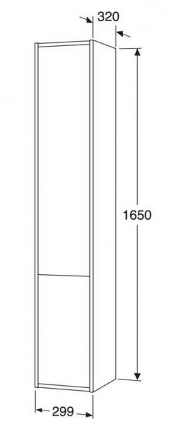 Gustavsberg Artic 30 h&oslash;jskab - Fersken
