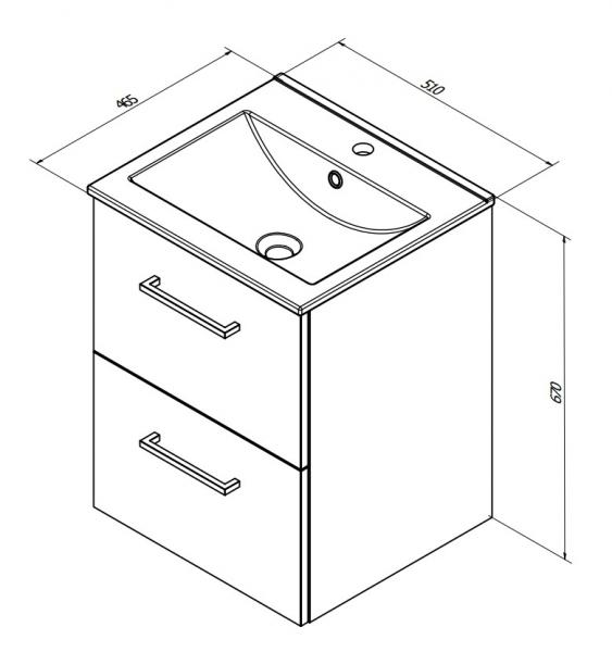 Sanibell Basicline m&oslash;bels&aelig;t 50 m/greb - Whiskey eg