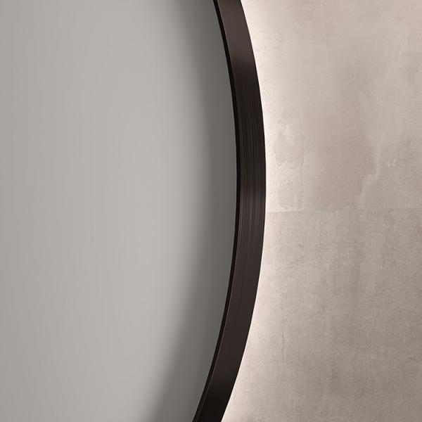 Sanibell Ink SP17 rundt spejl m/backlight, varme og sensor &Oslash;100 - B&oslash;rstet gunmetal