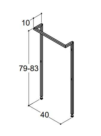 Dansani REFINED h&aring;ndkl&aelig;deholder til badev&aelig;relsesm&oslash;bel - S&aelig;t af 2 - Sort