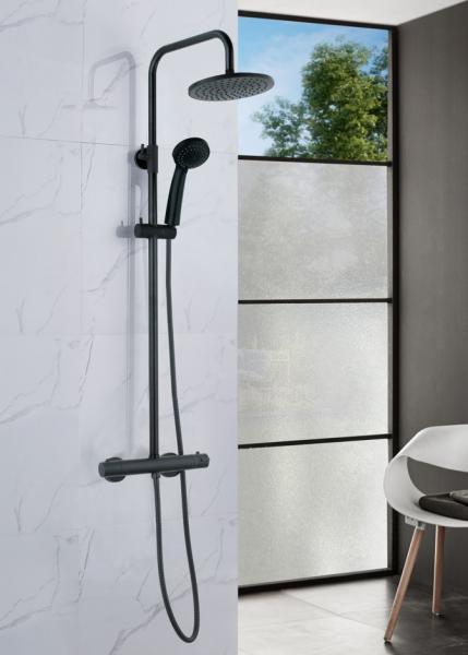 Nortiq komplet brusesystem &Oslash;22 - Mat sort