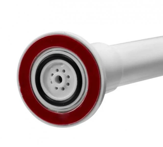 Hefe selvb&aelig;rende forh&aelig;ngsstang max 120 cm- Hvid