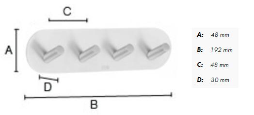 Beslagsboden selvkl&aelig;bende knager&aelig;kke - Rustfrit st&aring;l