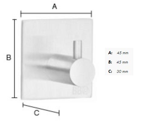 Beslagsboden selvkl&aelig;bende h&aring;ndkl&aelig;dekrog m/tap - Firkantet - Rustfrit st&aring;l