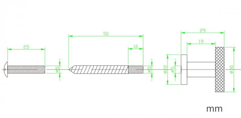 Cass&oslash;e Crystal Cut knopgreb eller krog - B&oslash;rstet gunmetal