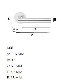 Beslagsboden indend&oslash;rs d&oslash;rgreb inkl n&oslash;gleskilt - Mat sort - S&aelig;t &aacute; 4 stk