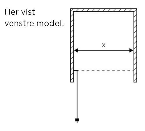 Strømberg Noma 20 nichedør 20-100 cm - Skræddersyet - Mat sort Strømberg Noma 20 nichedør 20-100 cm - Skræddersyet - Mat sort