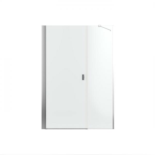 Str&oslash;mberg Noma 45 svingd&oslash;r m/sidepanel 1000mm - Venstre - Krom