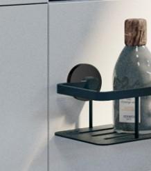 Smedbo monteringsbeslag til limning - Mat sort Smedbo monteringsbeslag til limning - Mat sort