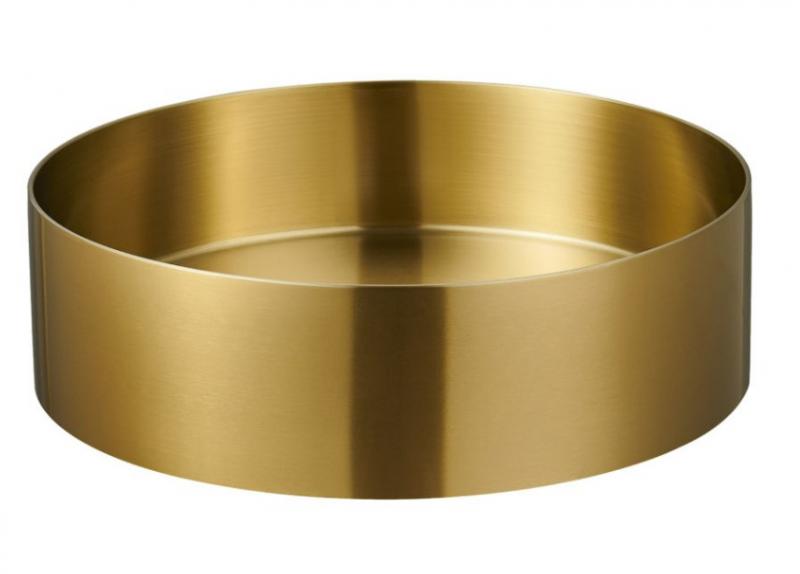 Cass&oslash;e Grezzo &Oslash;40 fritst&aring;ende bowlevask - Uden overl&oslash;b - B&oslash;rstet messing