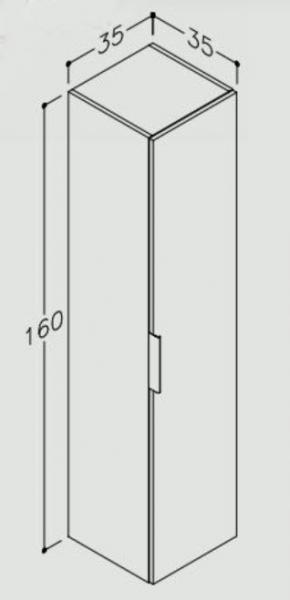 Str&oslash;mberg Altus H&oslash;jskab - Rosa