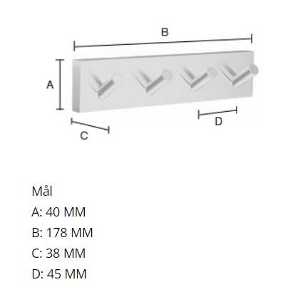 Smedbo House fire h&aring;ndkl&aelig;dekrog - Mat sort