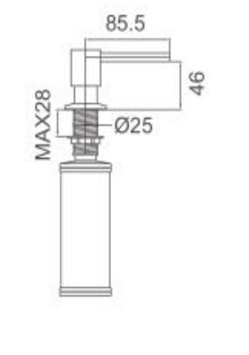Cass&oslash;e s&aelig;bedispenser til k&oslash;kken - B&oslash;rstet krom