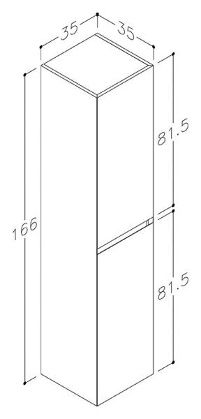 Str&oslash;mberg Lux h&oslash;jskab - Cocoa brun
