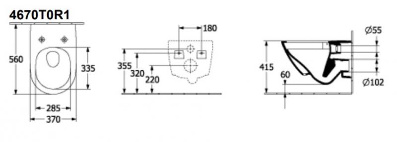 V&B Subway 3.0 m/CeramicPlus og TwistFlush toiletpakke inkl. s&aelig;de m/soft-close, lav cisterne og krom betjening