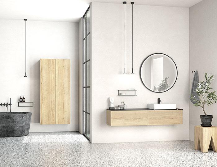 Dansani YOU Urban 160 m&oslash;bels&aelig;t m/Cube h&aring;ndvask - Natur eg