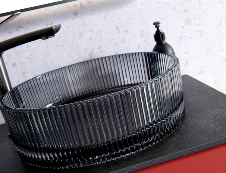 Cass&oslash;e Romano fritst&aring;ende bowlevask - Glas/m&oslash;rktonet