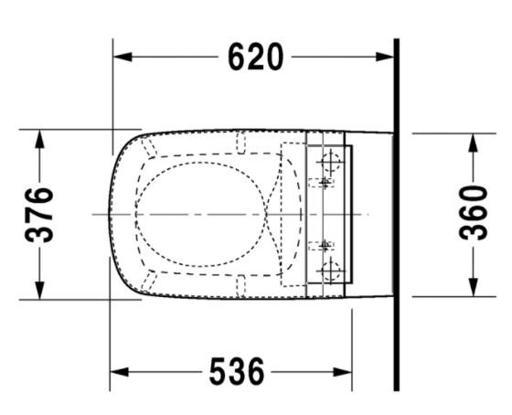 Duravit DuraStyle hængeskål m/wonderglis til sensowash sæde Duravit DuraStyle hængeskål m/wonderglis til sensowash sæde
