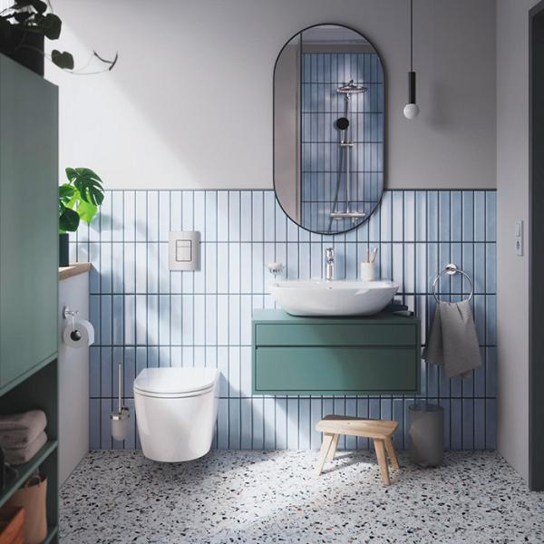 Grohe Start Round Ceramic v&aelig;gh&aelig;ngt toilet inkl s&aelig;de m/SoftClose og QuickRelease