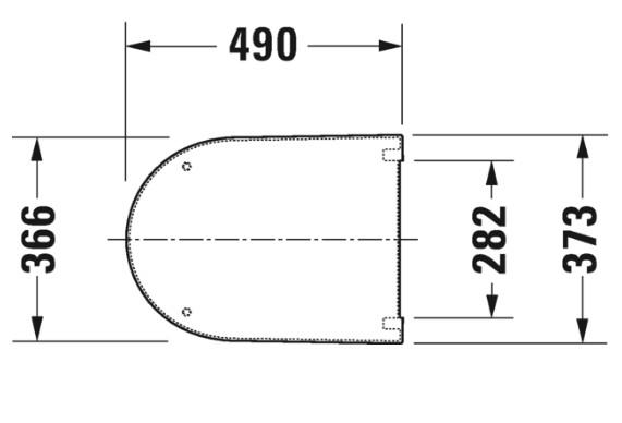 Duravit Starck 3 toilets&aelig;de m/SoftClose og QuickRelease - Forl&aelig;nget