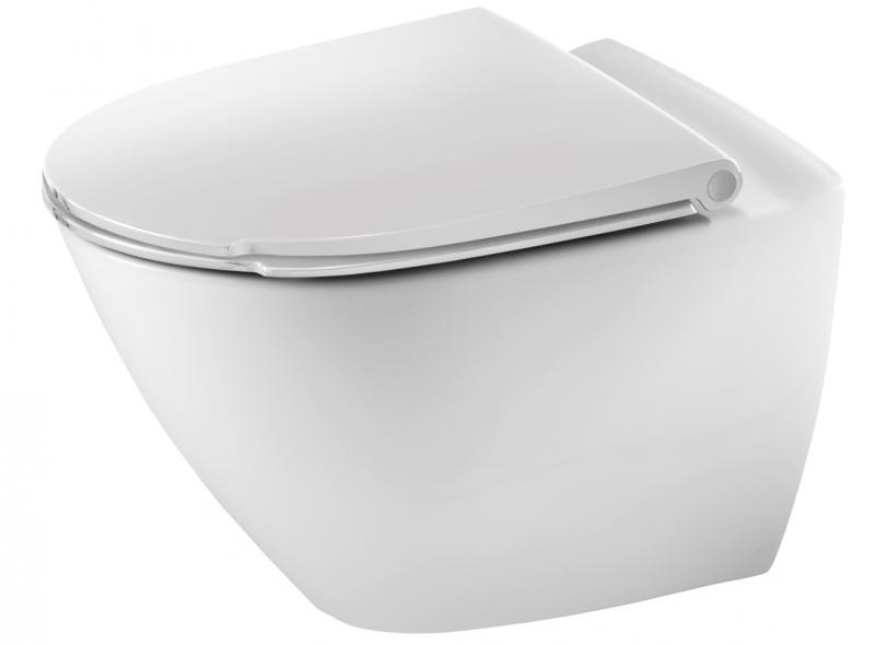 Pressalit Spira Art s&aelig;de m/softclose og Quick Release - Hvid