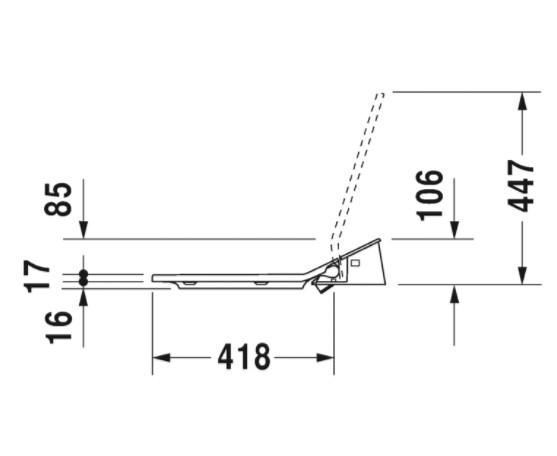 Duravit Sensowash Slim bidets&aelig;de til Happy D.2