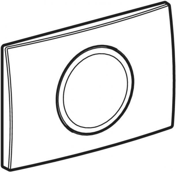 Geberit Delta 15 betjeningsplade til skyl-stop-skylning - Hvid