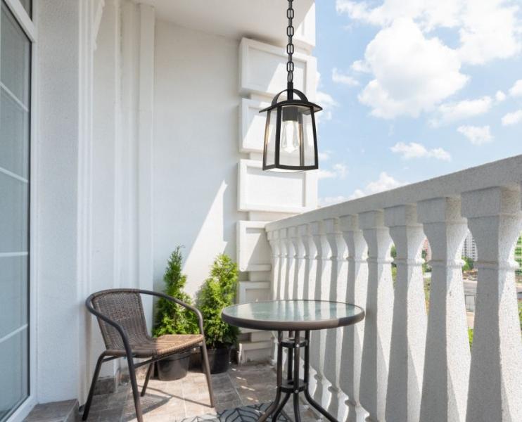 Lutec Tradition Kelsey udend&oslash;rslampe til loft - Mat sort