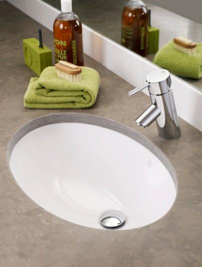 Gustavsberg 57 h&aring;ndvask t/underlimning - Uden hanehul