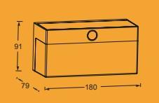 Lutec Fran Solar udend&oslash;rs v&aelig;glampe m/solceller og sensor - Mat sort