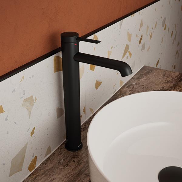 Damixa Iris bowlearmatur m/koldstart u/bundventil - Mat sort