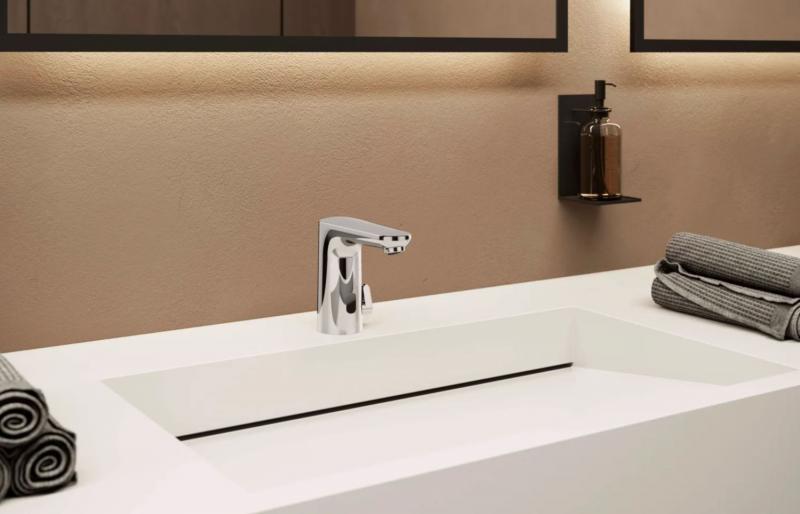 Oras Electra 9210FZ Safety ber&oslash;ringsfri vandhane - Batteri - Krom