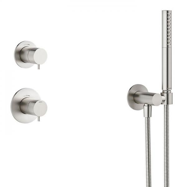 Damixa Iris DS 1 brusesystem til indbygning - Steel