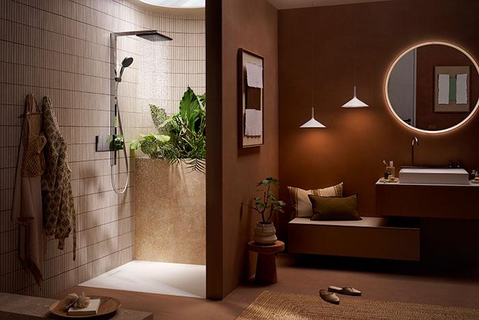 hansgrohe Raindance Alive Q Showerpipe 200/340 1jet m/ShowerSelect Comfort og EcoSmart - Krom