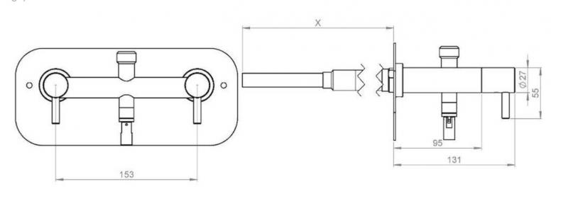 Frostline Eqi v&aelig;gh&aelig;ngt udebruser S 220-320/15 mm tilslutning - Rustfri st&aring;l