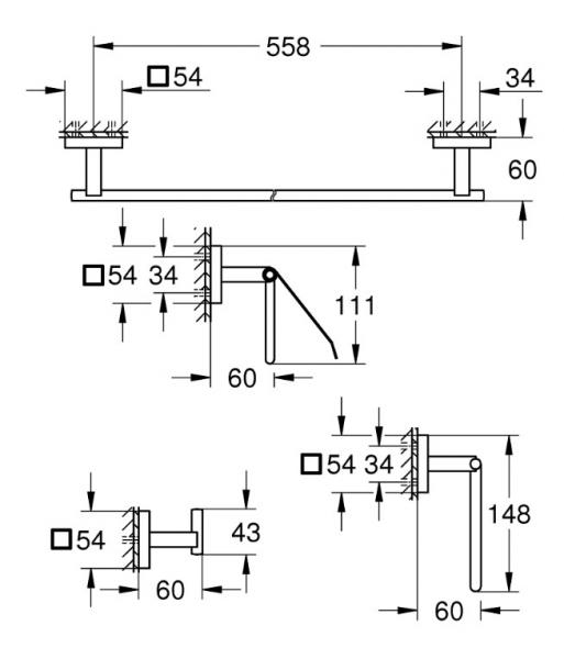 Grohe Start Cube tilbeh&oslash;rss&aelig;t 4 i 1 - Supersteel