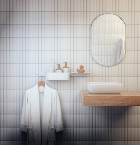 Hansgrohe WallStoris smal krog - 2 stk - Mat hvid Hansgrohe WallStoris smal krog - 2 stk - Mat hvid