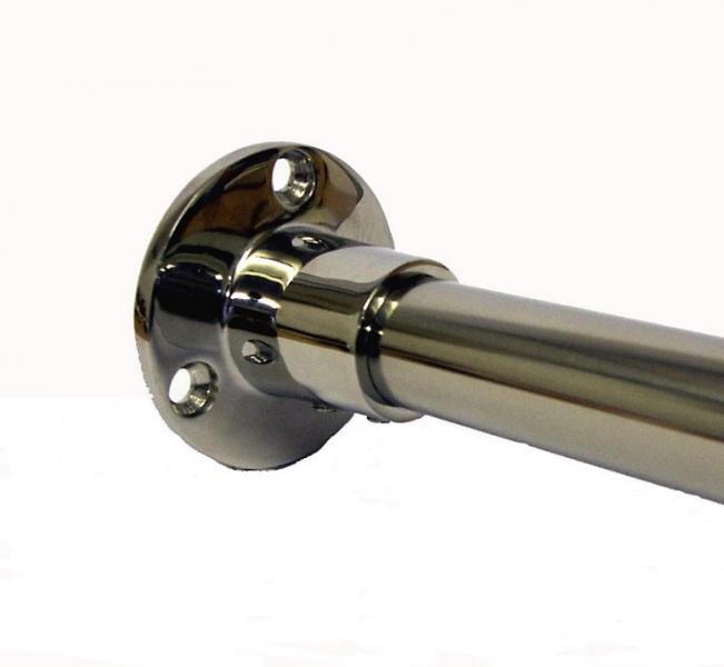 Van Der P Forh&aelig;ngstang 200cm m/2 v&aelig;gflanger - Rustfri st&aring;l