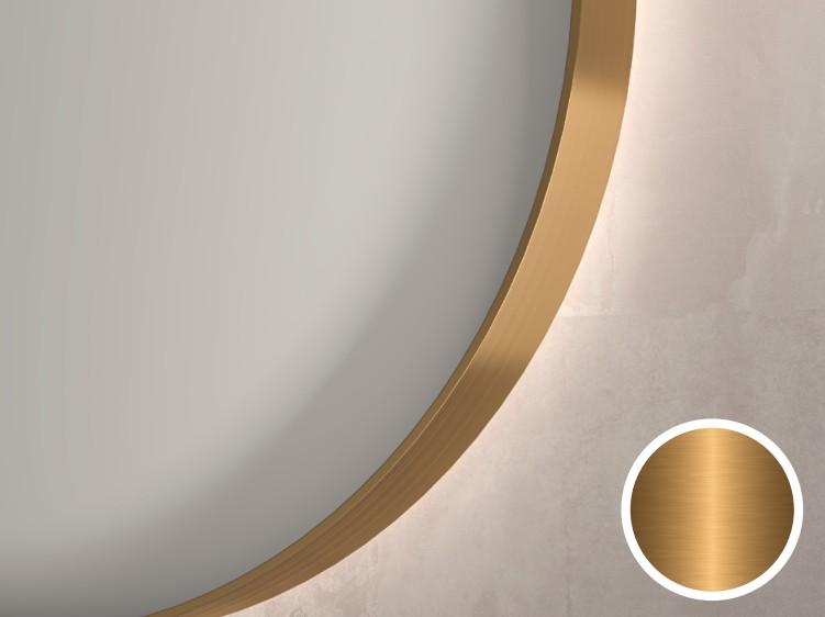 Sanibell Ink SP15 rundt spejl m/ramme &Oslash;40 - B&oslash;rstet mat guld