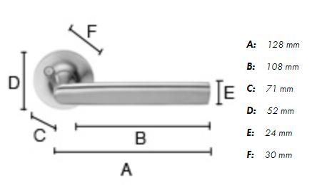 Beslagsboden udend&oslash;rsgreb B172N - B&oslash;rstet rustfrit st&aring;l